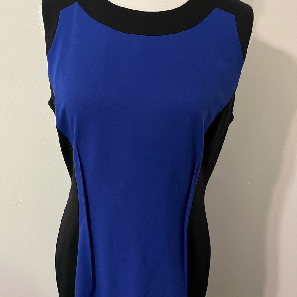 Calvin Klein Midi Dress size 10 Like New Royal Blue - Picture 2 of 14